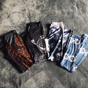 Leggings, Yoga Pants, Bundle of 4